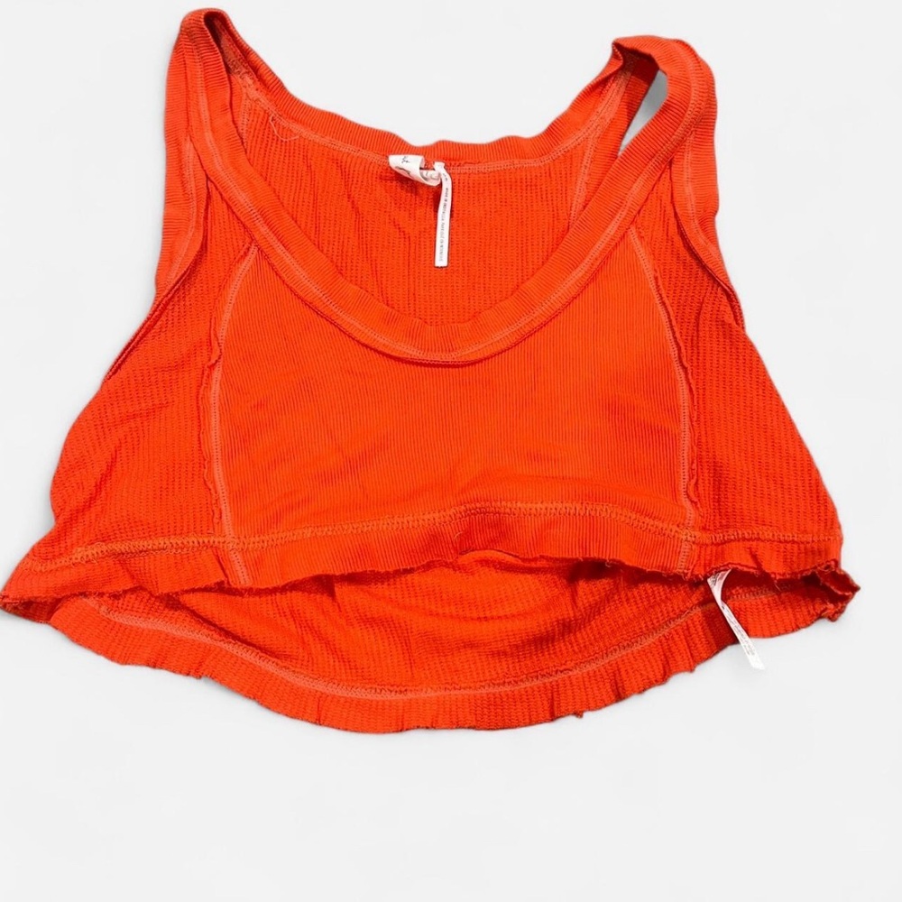 Vibrant Orange Cropped Tank Top- urban outfitters- size small
